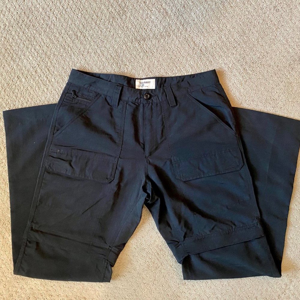 Old Navy Men's Black Convertible Pants Size 33 EUC